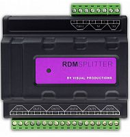 VISUAL PRODUCTIONS RdmSplitter (TERMINAL) Сплиттер-усилитель DMX+RDM с креплением на DIN-рейку. 6 каналов.