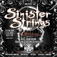 KERLY KQXS7-1160 Sinister 7 Strings Nickel Plated Steel Tempered струны для 7-струнной электрогитары