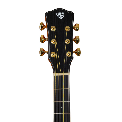 ROCKDALE Aurora D7 C BK Satin Акустическая гитара Форма корпуса Dreadnought с вырезом. Цвет черный. Сатиновое покрытие. Верхняя дека из ели. Нижняя де фото 7