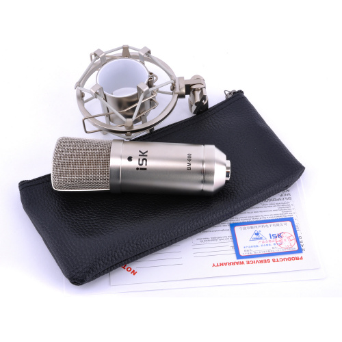 ISK BM-800 конденсаторный XLR-микрофон, цвет никель фото 2