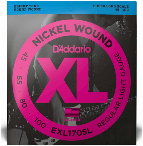 D'Addario EXL170SL Струны Бас, Super Long, 045-100 фото 2