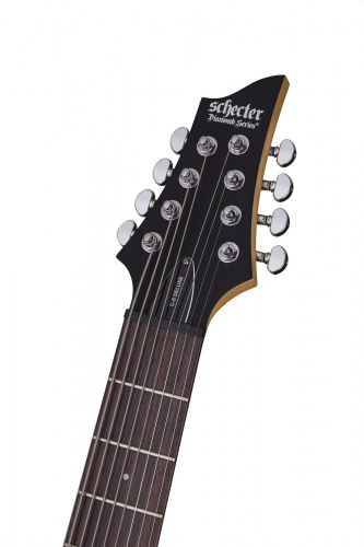 Schecter C-8 Deluxe SBK Гитара электрическая восьмиструнная, крепление грифа: на болтах фото 7