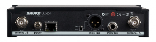 SHURE ULXD4E G51 цифровой одноканальный приемник серии ULXD, частоты 470-534 MHz фото 2