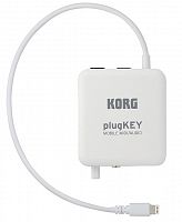 KORG plugKEY-WH портативный аудио/миди интерфейс, цвет белый.