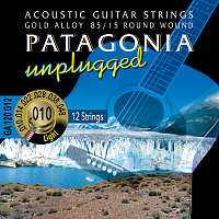 Magma Strings GA120G12 Струны для 12-струнной акустической гитары 10-48, Серия: Patagonia Unplugged 85/15, Калибр: 10-14-22-28-38-48, Обмотка: круглая