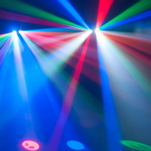 American DJ Monster Duo Светодиодный прожектор с эффектом трилистника и двойным объективом, 20 свето фото 3