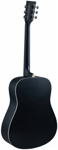 VESTON D-45 SP/BKS -акустическая гитара, дредноут, черная, матовая фото 7