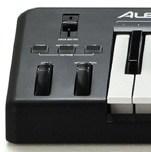 ALESIS Q49 MIDI-клавиатура 49 клавиш, чувствительная к силе нажатия, разъемы USB, MIDI DIN, питание по USB. фото 6