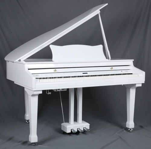 Ringway GDP6320 Polish White Цифровой рояль, 88 взвешенных клавиш, 3 педали полифония: 64 голоса