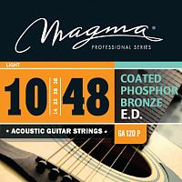 Magma Strings GA120P Струны для акустической гитары Серия: Coated Phosphor Bronze Калибр: 10-14-