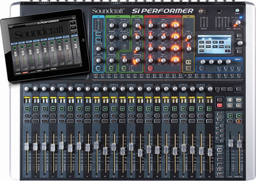 Soundcraft Si Performer 2 цифровой микшер, 8 VCA групп, DMX выход, 24 мик/лин XLR входа, 16 XLR выходов, 8 лин. TRS входов, AES вх/вых, 4 проц. эффект фото 3