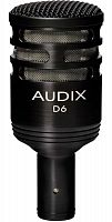 Audix D6 Инструментальный динамический микрофон для бас-барабана, кардиоида