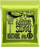 Ernie Ball 2621 струны для 7стр. эл.гитары Nickel Wound Regular Slinky 7 (10-13-17-26-36-46-56)