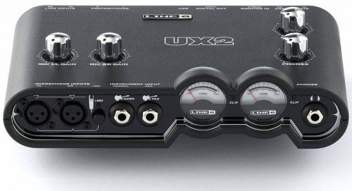 LINE 6 TONEPORT UX2 Mk2 AUDIO USB INTERFACE Аудио интерфейс USB со встроенным моделирующим процессором эффектов (гитара, бас, вокал), 16/24 бит 41.1/4 фото 3