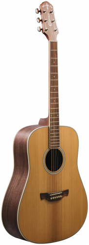 CRAFTER D-7 NC VVS + Чехол акустич. гит. Дредноут, топ массив запеч ели, корпус красное фото 3