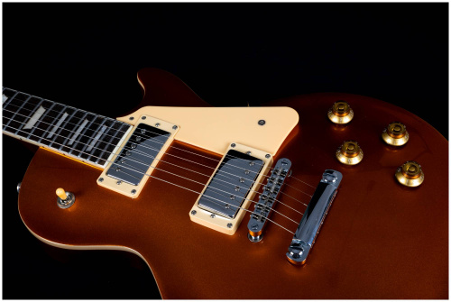 JET JL-500 GD электрогитара, Les Paul, корпус красное дерево, HH, цвет золотой фото 13