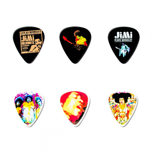 Dunlop Jimi Hendrix Bold As Love JHPT02M Pick Tin сувенирный набор медиаторов в пенале, сред, 12 шт фото 3