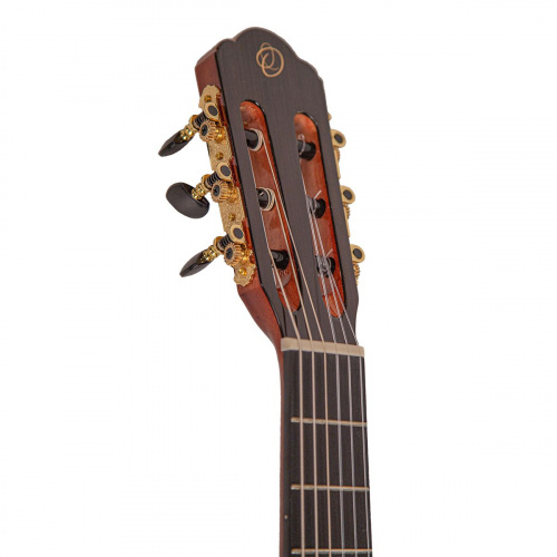 Omni CG-534S классическая гитара 3/4, массив ели/ махагони, чехол, цвет натуральный фото 2