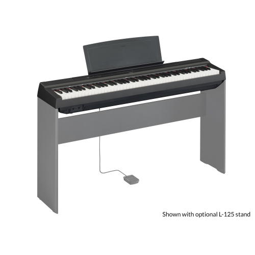 Yamaha P-125B Цифр.пианино 88кл. GHS, 24 тембра, 192 полиф., цвет чёрный (без стула и стойки), БП фото 3
