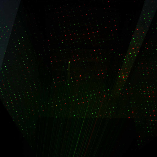 American DJ Galaxian зеленый лазер мощностью 30мВт+красный лазер мощностью 80мВт, свыше 500 красных фото 2
