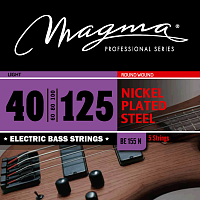 Magma Strings BE155N Струны для 5-струнной бас-гитары Low B 40-125, Серия: Nickel Plated Steel, Калибр: 40-60-80-100-125, Обмотка: круглая, никелирова