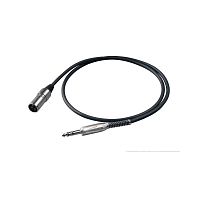 Proel BULK230LU05 Микрофонный кабель, XLR папа - 6.3mml Jack stereo, длина 0.5 m