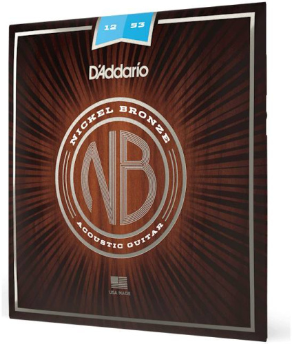 D'Addario NB1253 струны для акустической гитары,Light, 12-53
