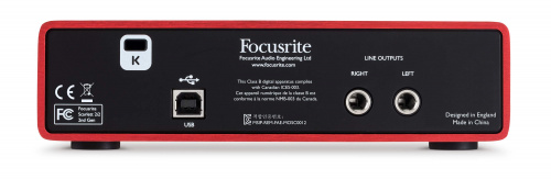 FOCUSRITE Scarlett 2i2 2nd Gen USB аудио интерфейс, 2 входа/2 выхода фото 5