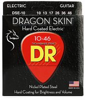 DR DSE-10 серия Gragon Skin для электрогитары с покрытием К3, Clear Coated, Medium (10-46)
