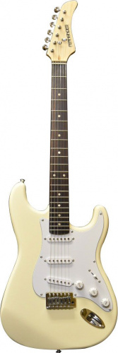 Fernandes LE-1Z 3S CW/L электрогитара Stratocaster SSS, цвет кремовый