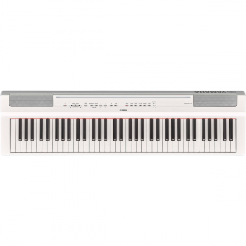 Yamaha P-121WH электропиано, 73 клавиши, GHS, 192 полифония, 24 тембра, 20 ритм аккомпанемента