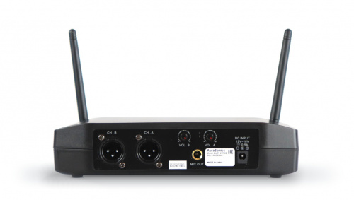 AuraSonics DUET 20S1 двойная радиосистема с ручными передатчиками, фиксированные частоты A-663,5 МГц фото 2