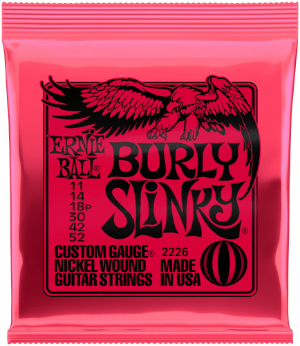 Ernie Ball 2226 струны для эл.гитары Nickel Wound Burly Slinky (11-14-18p-30-42-52)