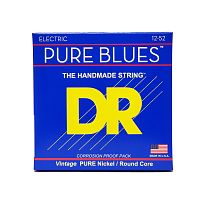 DR PHR-12 серия Pure Blues для электрогитары, чистый никель, Extra Heavy (12-52)