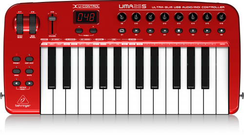 Behringer U-CONTROL UMA25S USB/MIDI-клавиатура со встроенным звуковым интерфейсом фото 2