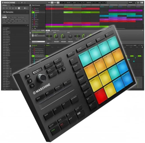 Native Instruments Maschine Mikro Mk3 компактный USB MIDI контроллер, 16 пэдов, ПО Maschine фото 6