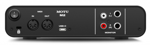 MOTU M2 USB аудио интерфейс 24бит/96кГц XLR микр. вход 1/4" TRS Jack инстр. вход 2x1/4" TRS Jack фото 3