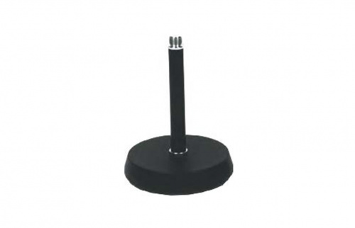 ROXTONE MS024 Black Микрофонная настольная стойка, прямая: 17,5см, чугун, D:13см, вес 1кг