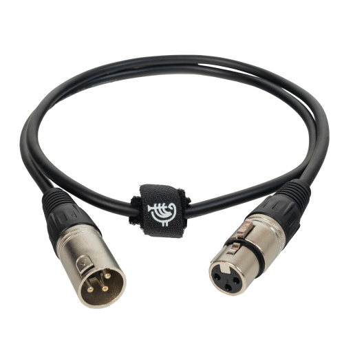 ROCKDALE MC001-1M готовый микрофонный кабель, разъемы XLR, длина 1м фото 4
