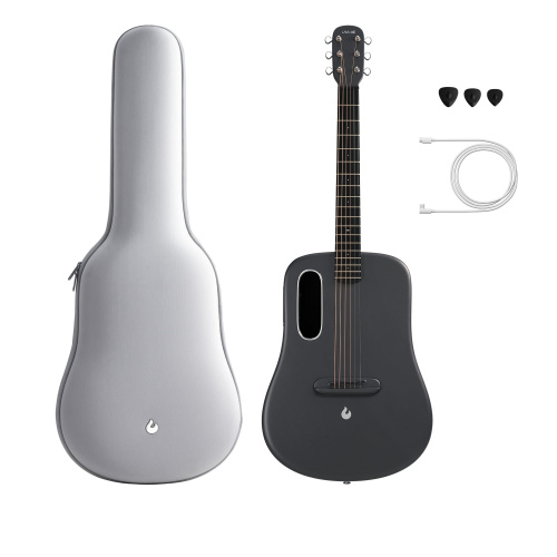 LAVA ME 3 38' Space Gray электроакустическая гитара со звукоснимателем и встроенными эффектами, материал: карбон, чехол Space Ba фото 3