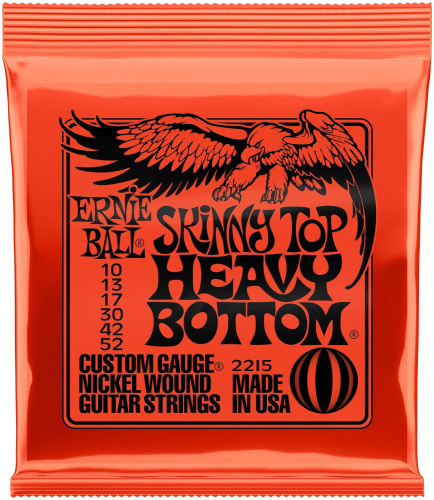 Ernie Ball 2215 струны для эл.гитары Nickel Wound Skinny Top Heavy Bottom (10-13-17-30-42-52)
