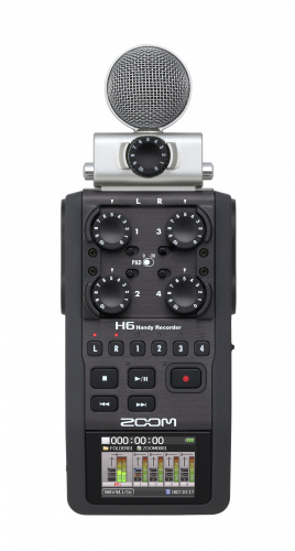 Zoom H6 ручной рекордер-портастудия. Каналы - 4/Сменные микрофоны/Цветной дисплей фото 5