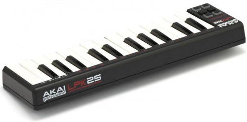AKAI PRO LPK25 портативный USB/MIDI-контроллер, 25 чувствительных мини-клавиш, арпеджиатор, кнопка сустейна, питание по USB фото 7