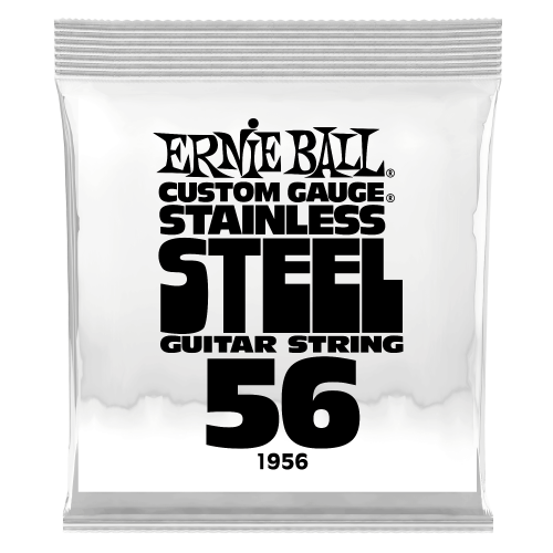 Ernie Ball 1956 струна одиночная для электрогитары Серия Stainless Steel Калибр: 56 Сердцевина: