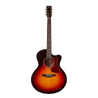 Norman B18 CW MJ CB A/ E электроакустическая гитара, mini-Jumbo, Fishman, цвет вишневый санберст