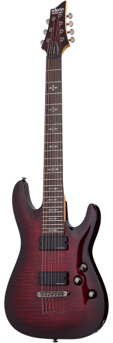 Schecter DEMON-7 CRB Гитара электрическая, 7 струн, корпус липа, гриф клен, лады 24X Jumbo, звукосн фото 4