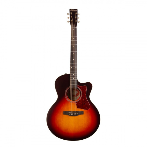Norman B18 CW MJ CB A/ E электроакустическая гитара, mini-Jumbo, Fishman, цвет вишневый санберст