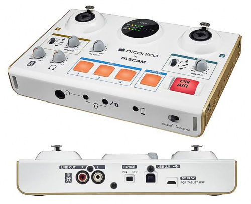 Tascam US-42 Персональная мини-студия для вещания и аудио производства, USB аудио интерфейс, 24бит/9 фото 2