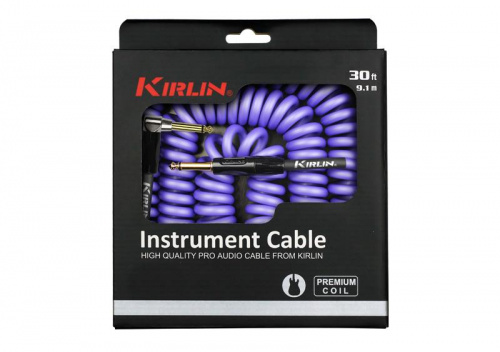 Kirlin IPK-222BFGL 9.1M PUE кабель инструментальный витой Разъемы: 1/4" прямой моноджек 1/4" уг фото 2