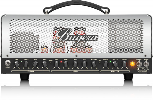 Bugera T50-INFINIUM ламповый 2-канальный гитарный усилитель "голова" 50W, ревербератор фото 2